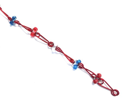 Kristal Wick's Fireworks Wire Necklace - , Holiday Designs, Loops, Wire Loop, Wrapped Wire Loop, Design, , Continue adding new links 